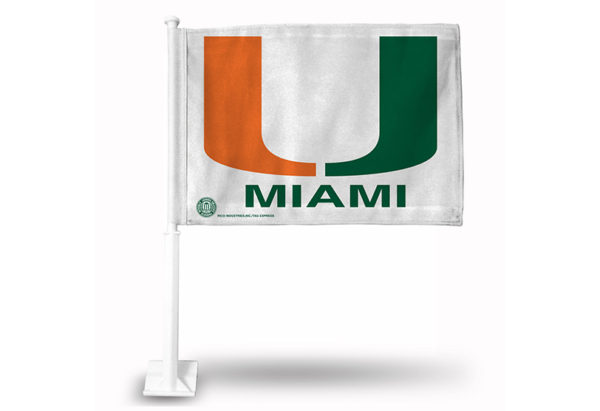 Miami Hurricanes Car Flag