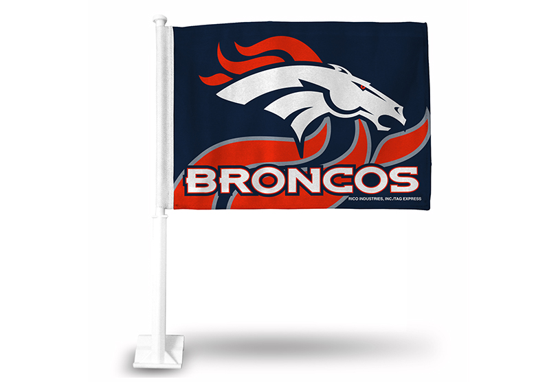 Denver Broncos Car Flag – Flag Corps, Inc. Flags & Flagpoles