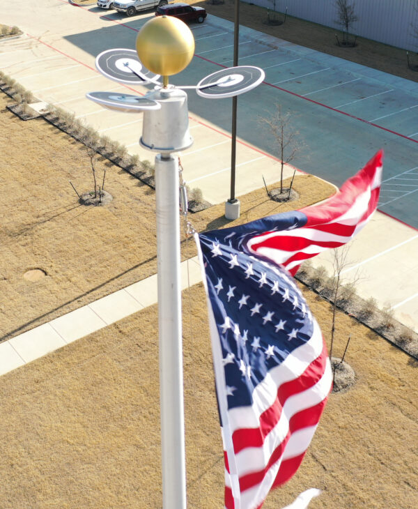 360 LED Solar Flagpole Light - Image 5