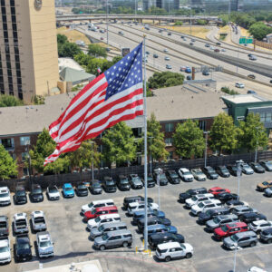 100' Patriot Series Flagpole Powered by The Flag System™