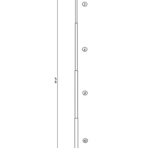 70' Patriot Series Flagpole Powered by The Flag System™